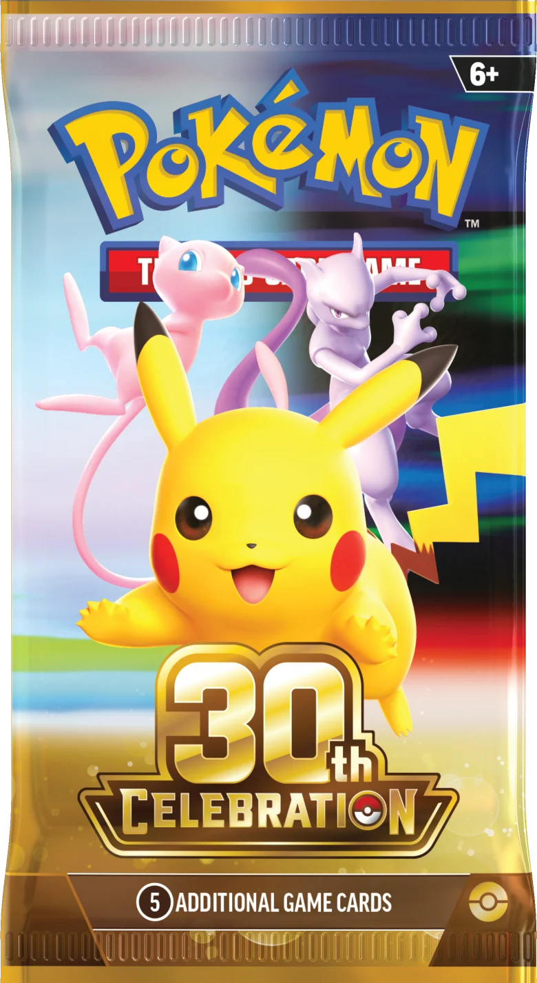 A 30th Celebration regular booster pack wrapper