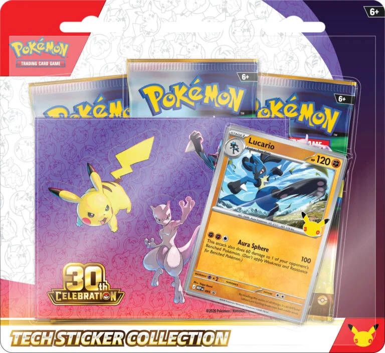 Pokémon TCG 30th Celebration Tech Sticker Collection: Lucario