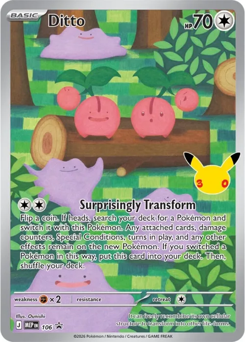 Ditto promo card