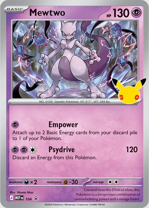 Mewtwo promo card
