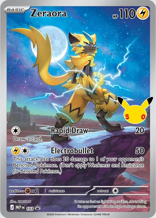 Zeraora promo card