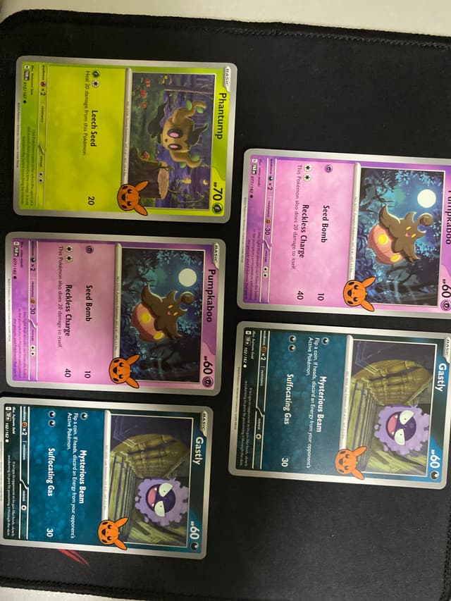 Take All. Trick or Trade 2024 Cards (Pumkaboo, Gastly, Phantump)